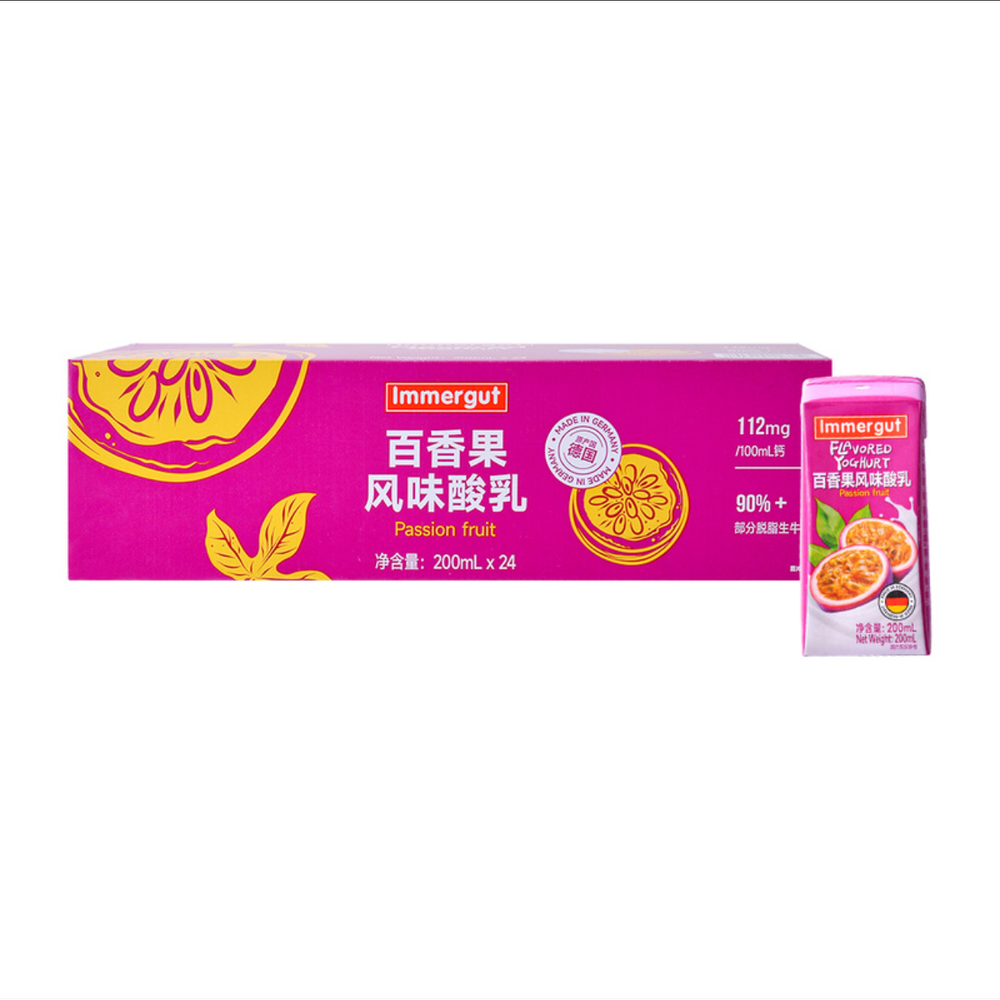 德国进口 百香果风味酸乳 200mL*24