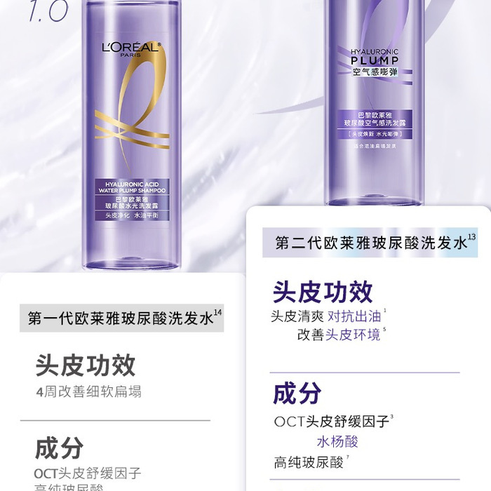 欧莱雅 玻尿酸空气感洗发露660mL*3瓶 详情图 8