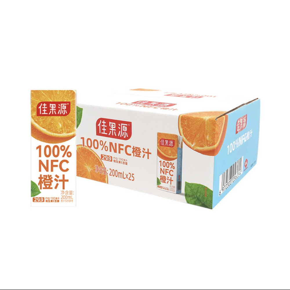 佳果源 100%NFC橙汁 200ml*25瓶