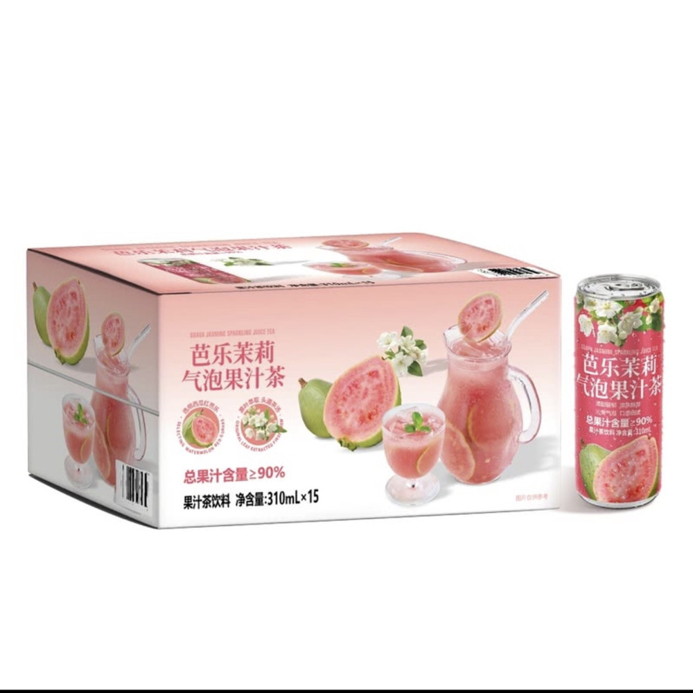 DRINKSBA 芭乐茉莉气泡果汁茶 310ml*15瓶