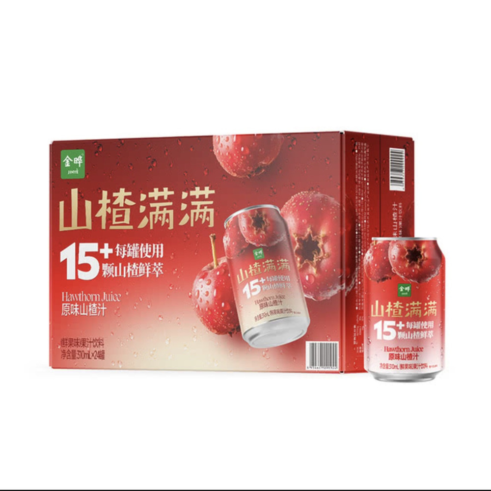 金晔 山楂满满山楂汁 310mL*24瓶